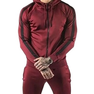 Fitness Gym Sweatshirt Custom Jogger Set Plain Sports Men Hoodie Zip up Suit High Quality Breathable Gym Men's <b>Tracksuit</b> - Product Image 5