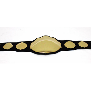Ceintures de championnat de lutte de qualité supérieure, en cuir lourd, avec logos personnalisés, fabriquées au Pakistan - Product Image 5