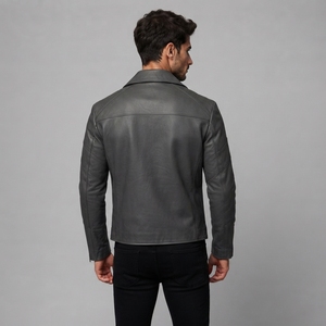 Chaqueta de Cuero de Piel de Oveja de Diseño Superior 2026 para Hombre, Precio Económico al por Mayor, Chaqueta de Cuero Transpirable para Hombre con Servicio OEM - Product Image 3