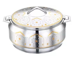 Casserole isotherme en métal de qualité supérieure pour la maison, design moderne, élégante, pour servir à table, cuisine - Product Image 1