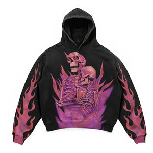 Sudaderas con Capucha y Cremallera de Alta Calidad, Personalizadas con Impresión DTG, Lavadas con Ácido, 100% Algodón, Gruesas, Unisex, para Invierno - Product Image 3