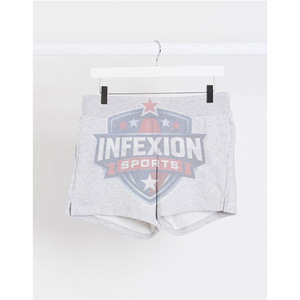 Pantalones Cortos de Algodón Gris para Hombre, Cintura Alta, Casuales, Elásticos, Transpirables, de Punto, Color Sólido - Product Image 3
