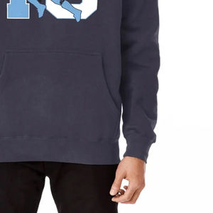 Sweat à capuche ample à fermeture éclair intégrale en mélange de coton, imprimé sérigraphié, brodé, teint, perlé, uni, streetwear d'automne, Pakistan - Product Image 5