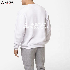 Sudadera clásica para hombre de algodón mezclado con cuello redondo y puños acanalados, ideal para viajes y uso diario. - Product Image 4