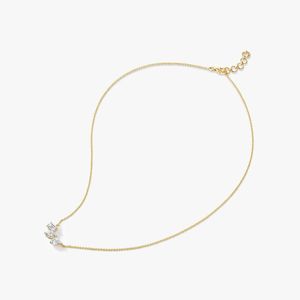 Collar de Joyería Fina de Lujo para Mujer, Chapado en Oro Amarillo de 14K, con Diamante Natural CVD de Corte Elegante Certificado por IGI, 2 Ct, VS1, Color FG - Product Image 4