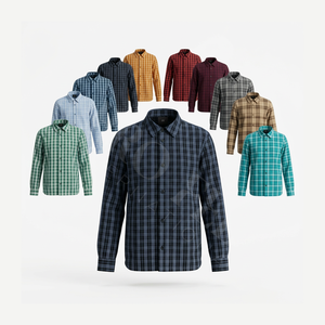 Camisa a Cuadros de Alta Calidad al por Mayor, Camisa Casual de Algodón con Diseño Clásico a Cuadros, Ropa de Trabajo, Camisa de Vestir para Oficina y Negocios - Product Image 1