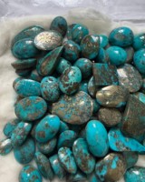 Lot de cabochons en turquoise mélangée AAA+++ – Pierres précieuses en turquoise naturelle en vrac, formes variées pour la fabrication de bijoux, vente en gros
