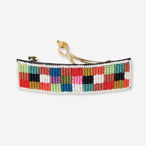 Pince à cheveux brodée à la main avec perles, accessoires de coiffure en perles de verre multiples, design indien, pince à cheveux faite à la main - Product Image 5