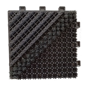 Tapis modulaire emboîtable en plastique EVA, tapis de porte en nylon brossé - Product Image 6