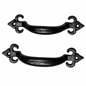 Decorative Black <b>Pull</b> <b>Handle</b> for Cabinet Drawer Cupboard <b>Door</b> Furniture | Vintage Style Ornamental Hardware <b>Handle</b> for Furniture - Product Image 1