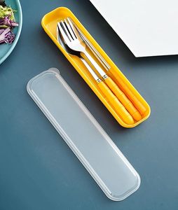 Portable Stainless Steel Spoon Fork <b>Chopsticks</b> Set with Travel Case <b>Reusable</b> Tableware for Office Home School - Product Image 4