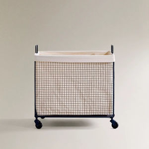 Cesto de Ropa Clásico de Hierro, Apto para Guardar Grandes Cantidades de Ropa, Toallas y Ropa Sucia del Hogar - Product Image 1