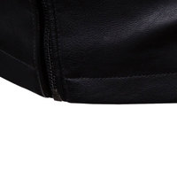 Jaket Kulit Kasual Pria Pakistan Berkualitas Tinggi, Kerah Tegak, Bahan Kanvas Bernapas, Logo Depan, Layanan OEM, Musim Dingin