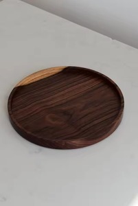 Bandeja de madera multicolumna elegante para presentación de alimentos con secciones separadas, perfecta para aperitivos, bocadillos y uso en la mesa. - Product Image 4
