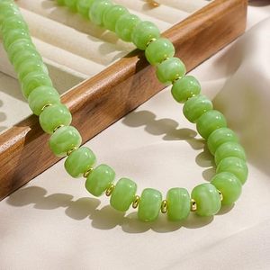 Necklace for Women Unique Resin Beads Choker Necklaces Boho Statement Chunky Necklace <b>Summer</b> Vacation Jewelry - Product Image 3