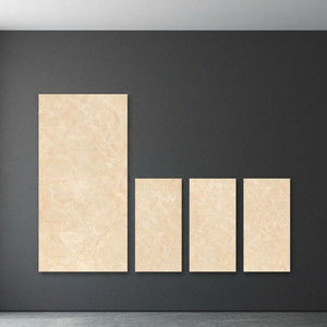 Carreaux de sol et de mur en porcelaine brillante Opal Gold 800x1600mm, design marbre doré luxueux 80x160cm - Product Image 5