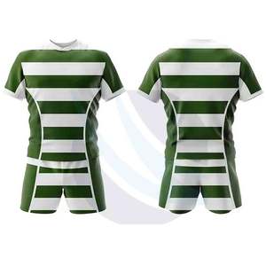 Vêtements d'entraînement de rugby unisexes personnalisés de haute qualité, antibactériens, à séchage rapide, uniforme d'équipe à transfert thermique - Product Image 3