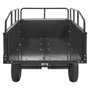 Carrello Ribaltabile in Acciaio da 750 libbre con Sponde Rimovibili, Rimorchio ATV da 15 piedi cubi per Giardino e Uso Intensivo per Falciatura del Prato - Product Image 3