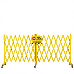 Barrera de Seguridad Plegable de Acero Expandible y Portátil para Control de Multitudes en Oficinas, Escuelas y Fábricas - Product Image 1