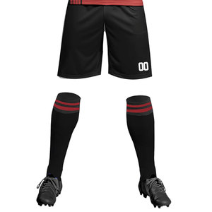 Vente en gros d'usine, ensemble complet personnalisé, maillot de football respirant en mesh/nylon/polyester, séchage rapide, logo et nom d'équipe personnalisés - Product Image 6