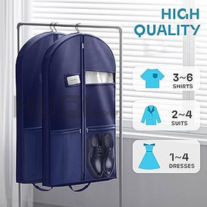 Bolsa para Ropa Lista para Usar, para Trajes, Camisas, Abrigos, Vestidos, Fácil de Transportar, para Viajes, Hogar, Hotel, Oficina - Product Image 2