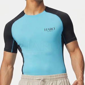 Customizable Round Neck Active Sports Men Football Compression Shirt Quick Dry Running Fitness Base <b>Layer</b> <b>Top</b> - Product Image 2