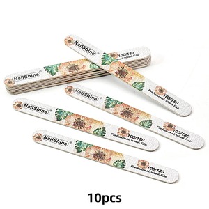 LANGMA Juego de 25 Limas de Uñas de Cristal, Profesionales, Grano 100, Diseño Floral de Una Sola Cara, Desechables y Lavables, para el Cuidado de las Uñas - Product Image 6