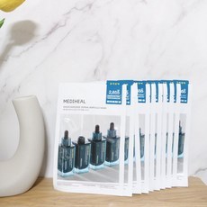 Maschera viso idratante alle erbe Mediheal Trace Barrier Effect Madecassoside Derma Ampoule Mask Pack, 3 confezioni da 10 fogli - Product Image 1