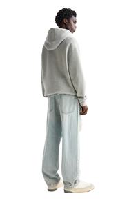 Pantalones vaqueros rectos holgados de alta calidad con efecto desgastado y rotos, estilo streetwear, lavados y con efecto desgastado, para hombre, hechos en Pakistán. - Product Image 2