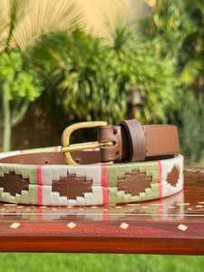 Ceinture Polo Homme Personnalisée en Cuir Véritable Faite à la Main, Ceinture Gaucho Brodé en Cuir Pleine Fleur, Vente en Gros Direct Usine Sacs & Étuis LPB-0059 - Product Image 1