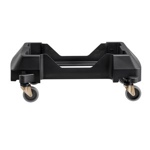Carrello Sottile per Bidoni con 4 Ruote Bloccabili, Capacità di Carico 90 kg, per Contenitori da 60/85 Litri, Base a Rulli Resistente - Product Image 6