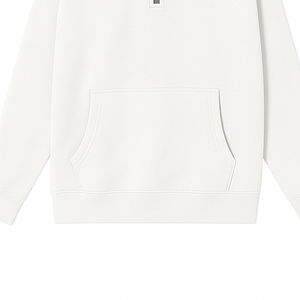 Sweat-shirt oversize à col zippé pour femme, style streetwear, couleur personnalisée, logo sur le devant, décontracté pour l'hiver, 100% coton, manches longues, à capuche - Product Image 3