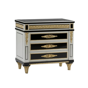 Muebles de Dormitorio de Estilo Francés, Nuevos y Clásicos, Exquisita Mesita de Noche Tallada en Caoba, Combinación de Mesita de Noche y Mesita de Cabecera, Tamaño King con Almacenamiento - Product Image 5