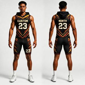 7v7 Football Lightning Gear Purple Sublimation Sleeveless Hoodie Compression <b>Shorts</b> Durable <b>Technical</b> Sports Set - Product Image 3