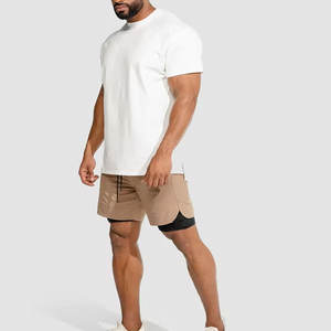 Camiseta Blanca Personalizada para Hombre |   Camiseta Premium de Cuello Redondo de Algodón Grueso de 200 g |   Camiseta de Manga Corta Estilo Urbano |   Gimnasio al por Mayor - Product Image 2