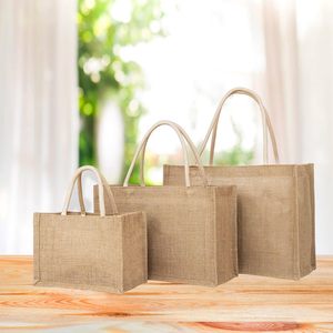 2025 sac fourre-tout en jute personnalisé concevez votre sac de demoiselle d'honneur ou de plage avec logo sac fourre-tout personnalisable promotionnel - Product Image 6