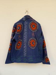 Bohemian Suzani <b>Coat</b> for <b>Women</b> Handcrafted Uzbek Embroidery Short TNT Jacket Vintage Ethnic Festival Outerwear Gift - Product Image 6