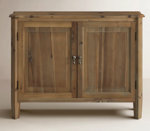 Wholesale Luxury <b>Rustic</b> Solid Wood Storage <b>Cabinet</b> with Double Doors Multi Tier Credenza Unit for Living Room and Hotel Decor - Product Image 1