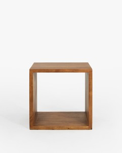Mesitas de Noche Modernas de Madera de Teca Sólida con Almacenamiento, Acabado Marrón de Alta Calidad para Muebles de Dormitorio en Apartamentos - Product Image 2
