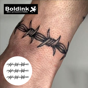 Tatuaje Temporal Semipermanente a Prueba <span class=keywords><strong>de</strong></span> Agua <span class=keywords><strong>con</strong></span> Diseño <span class=keywords><strong>de</strong></span> Espinas, <span class=keywords><strong>Mariposas</strong></span> y <span class=keywords><strong>Rosas</strong></span>, Estilo Gótico, <span class=keywords><strong>para</strong></span> Mujeres y Hombres - Product Image 3