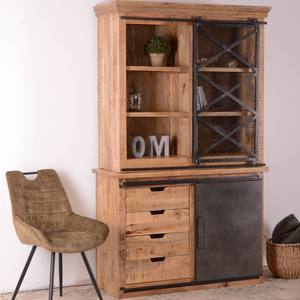 Aparador Vandana Autumn Comfort pequeño de metal y madera maciza de mango con diseño distintivo - Product Image 6