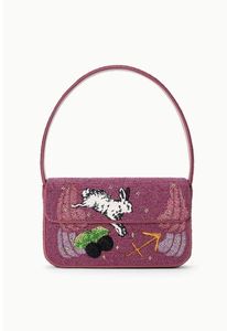 For Rabbit Leopard Beaded Shoulder <b>Bag</b> for Women Handmade Embroidery Fashion Handbag 3pcs Zipper Closure - Product Image 1