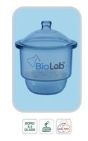 Ensemble d'écrousseurs en verre borosilicaté avec couvercle et plaque en porcelaine 240 mm 300 mm, récipient de séchage de laboratoire, conteneur pour analyse de sol OEM BIOLAB