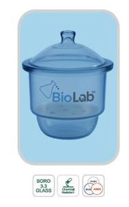 Juego de Desecadores de Vidrio Borosilicato con Tapa y Plato de Porcelana de 240 mm y 300 mm, Recipiente de Secado para Laboratorio, Contenedor para Pruebas de Suelo - Product Image 3