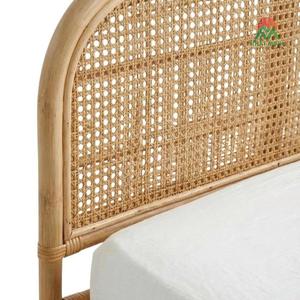 Cuna de ratán Nhat Minh para niños de 3 a 8 años, diseño rústico, muebles de dormitorio, color natural, tamaño individual - Product Image 3