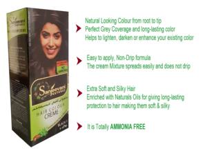 Tinte de Cabello en Crema Semipermanente, Natural, a Base de Hierbas, de Primera Calidad, Sin Amoníaco, 110 ml, Negro Natural, Cubre las Canas, Precio al por Mayor - Product Image 5