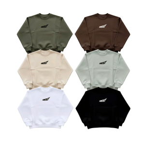 เสื้อฮู้ดดี้โอเวอร์ไซส์สำหรับผู้ชายแบบกำหนดเองสำหรับฤดูหนาว ผ้าถักผสมโพลีเอสเตอร์/คอตตอน ป้องกันรอยยับ พร้อมโลโก้แบบกำหนดเอง - Product Image 6