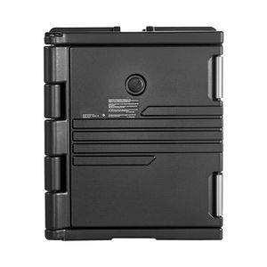 Conteneur isotherme pour aliments de 82 Qt, non électrique, en acier inoxydable 304, avec loquet à roulettes, en LLDPE, empilable, pour camion de restauration - Product Image 1