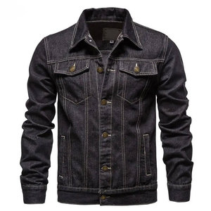 Chaqueta Vaquera Estilo Camionero para Hombre, Prenda Exterior de Mezclilla Vintage con Puños con Botones, Bolsillos en el Pecho y Construcción de Algodón Resistente - Product Image 5