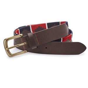 Ceinture POLO BELT, ceinture argentine, cuir de vachette pleine fleur 100%, boucle en laiton durable - largeur 32 mm, épaisseur 4 mm, couleur tan noir - Product Image 5